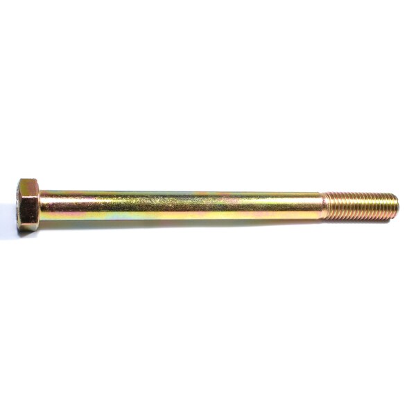 Midwest Fastener Grade 8, 5/8"-11 Hex Head Cap Screw, Zinc Yellow Steel, 8 in L, 10 PK 00761 - main